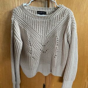 Almost Famous Cream Knit Sweater for Women
